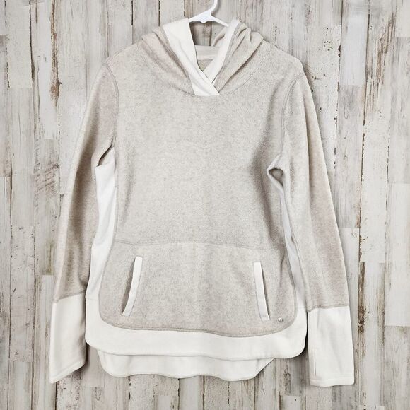 Xersion Fleece Athletic Hoodie Tan Size Medium - Picture 1 of 11